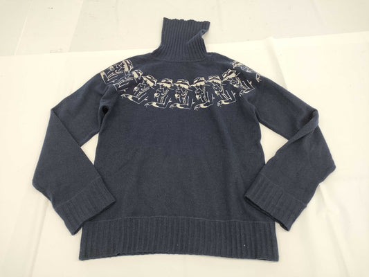 CHANEL Mademoiselle knit sweater with Coco Mark embroidery, P44514K04639, size 42, top