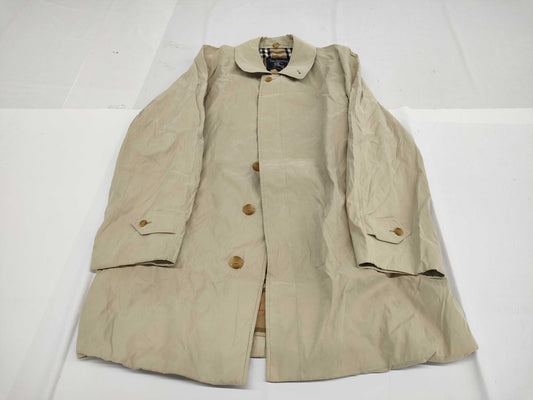 Burberrys Nova Check Coat with Stand Collar