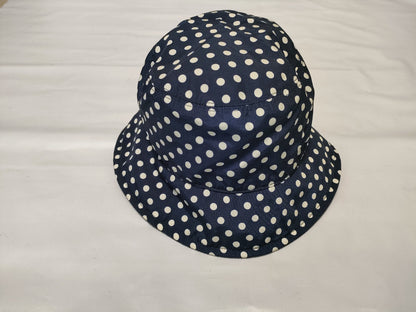 Miu Miu Bucket Hat with Polka Dots and Embroidered Logo, Size M, Other Apparel