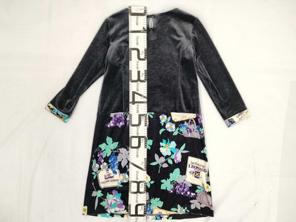 LEONARD Long Sleeve Floral Dress Size 42