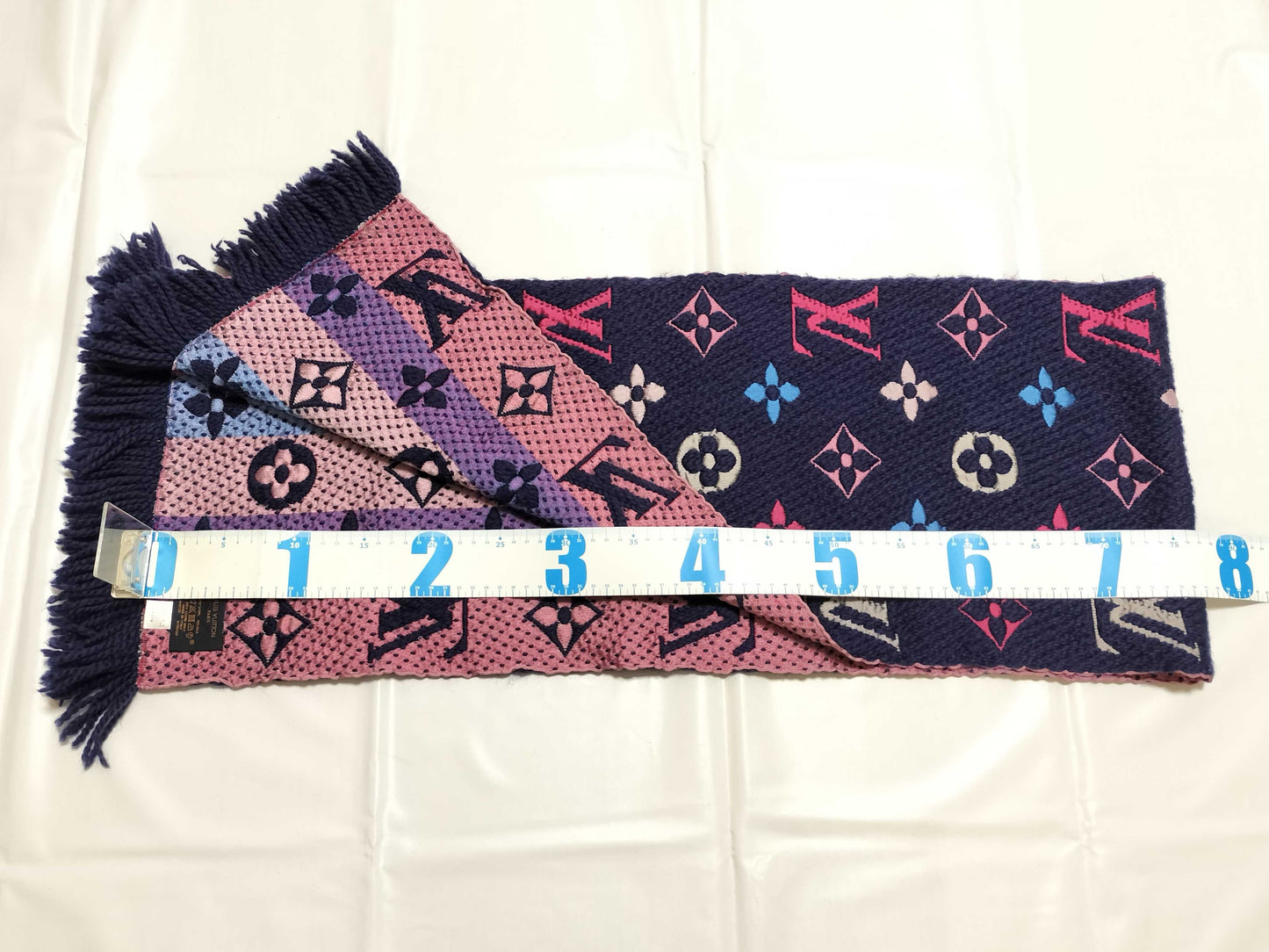 LOUIS VUITTON Monogram LV Echarpe Logomania Rainbow Scarf with Box