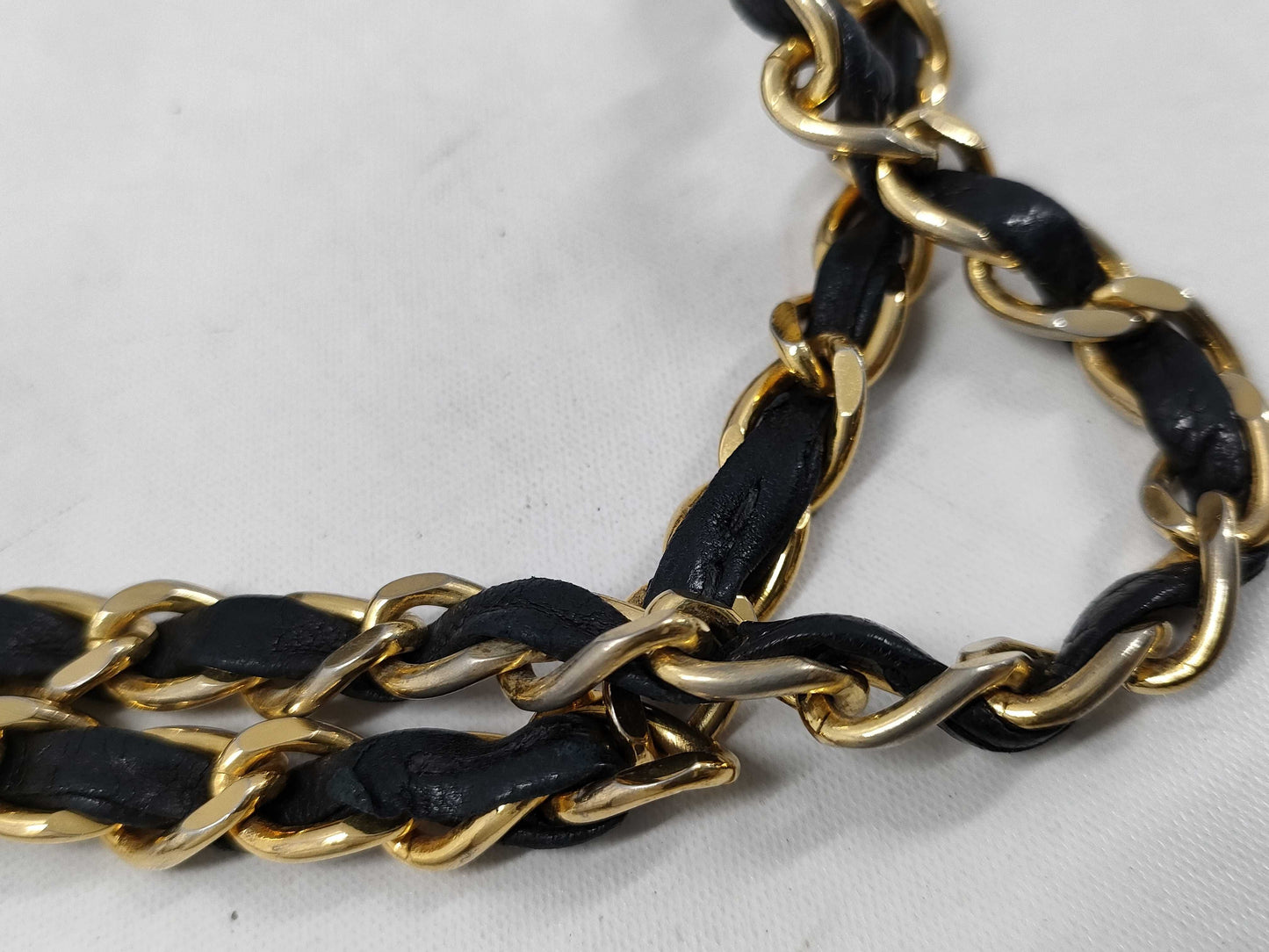 CHANEL Matelasse 25 Lambskin Gold Hardware Double Flap Double Chain Shoulder Bag Black with Card and Seal