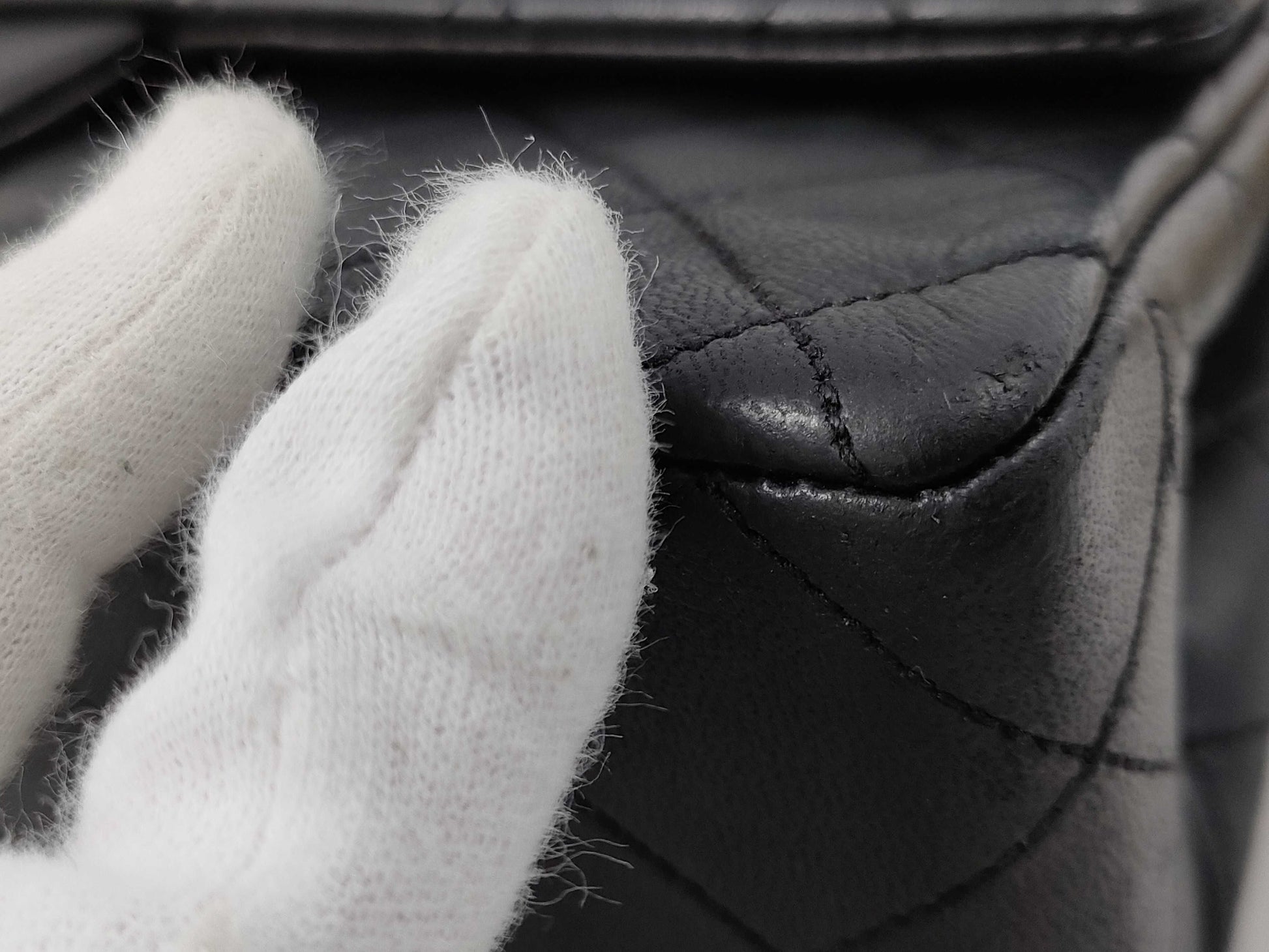 CHANEL Matelasse 25 Lambskin Gold Hardware Double Flap Double Chain Shoulder Bag Black with Card and Seal