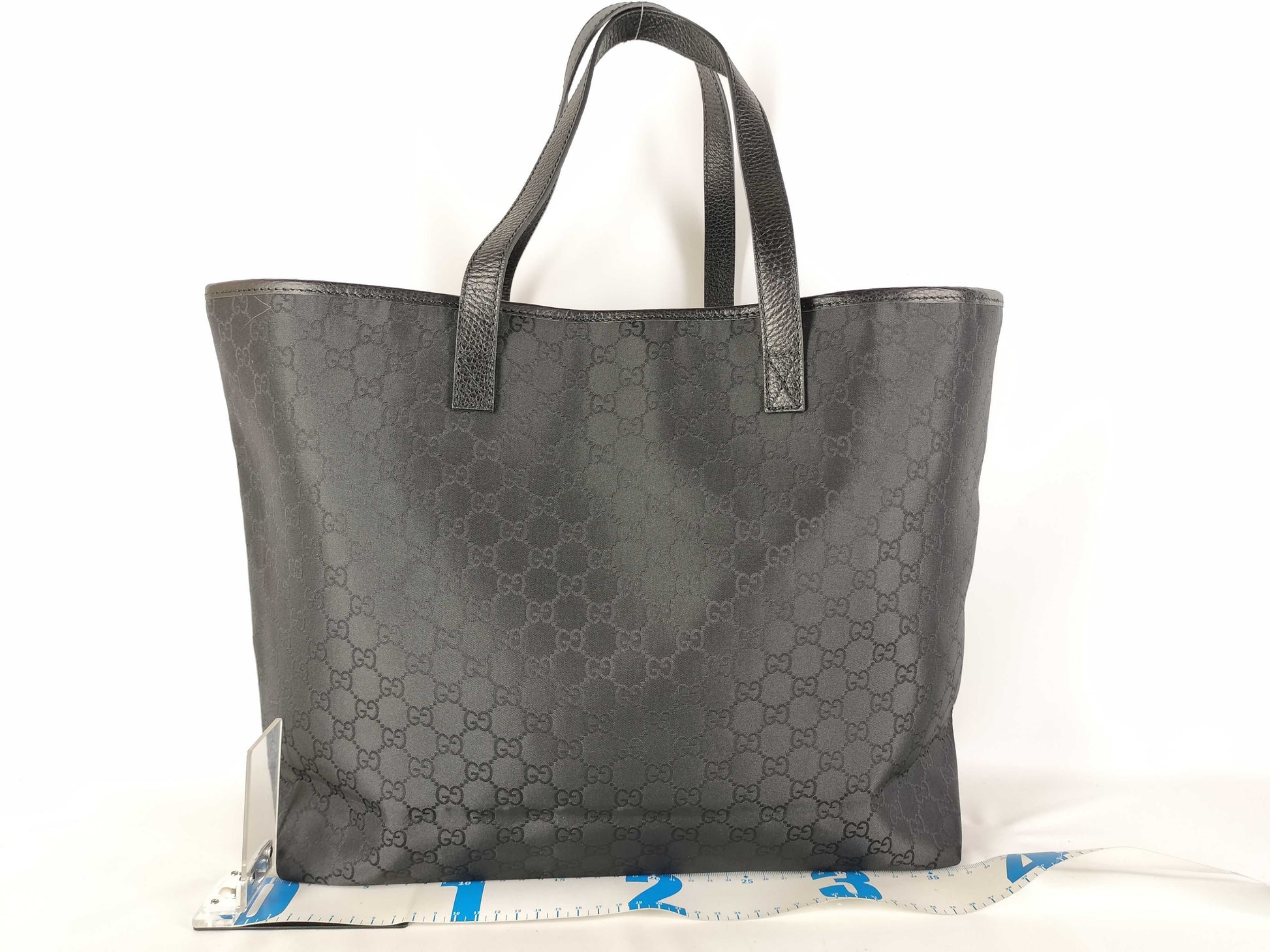 GUCCI GG Canvas Black Tote Bag 211525