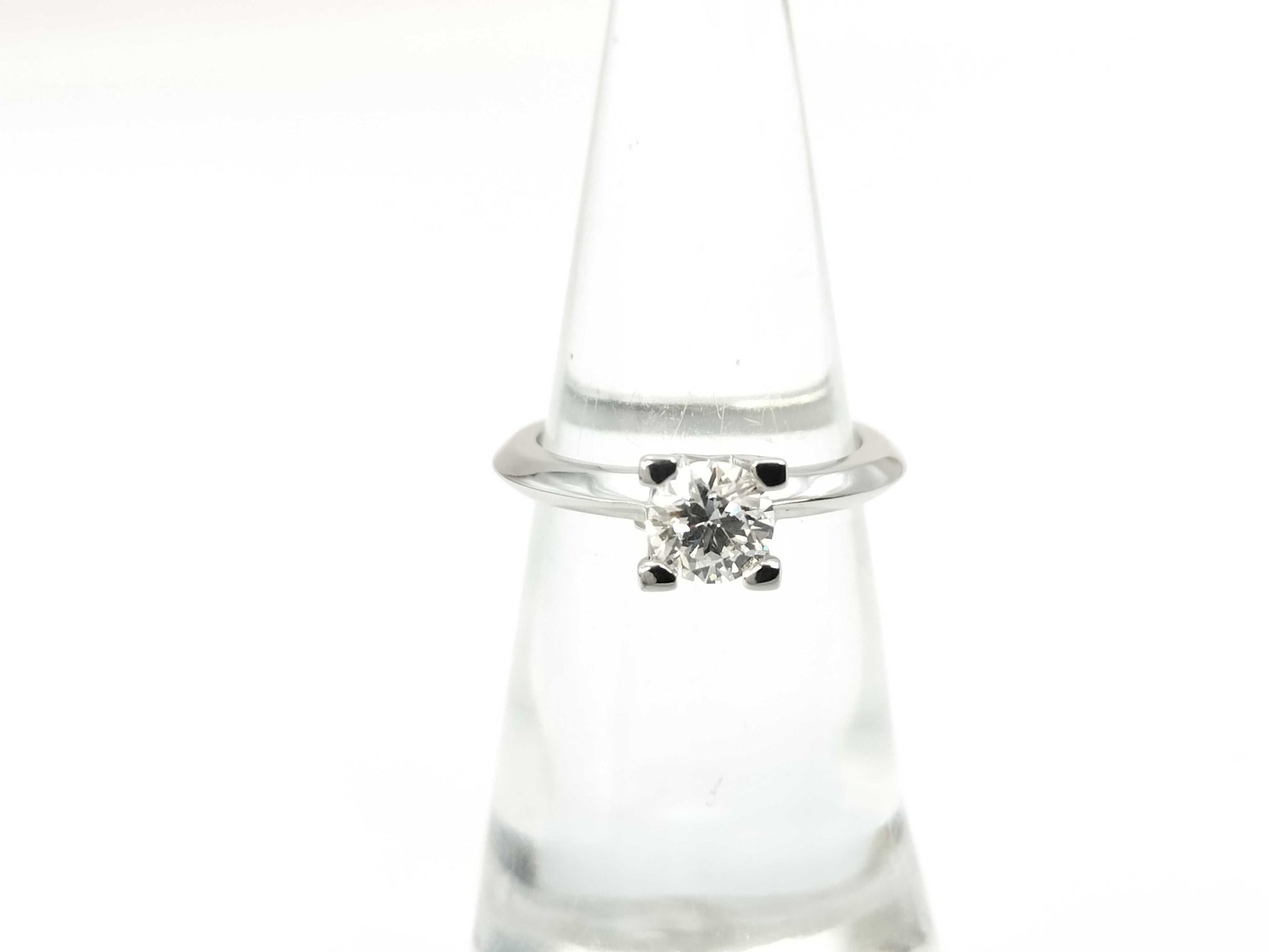 HARRY WINSTON HW Logo D0.53ct PT950 4.1g Ring 