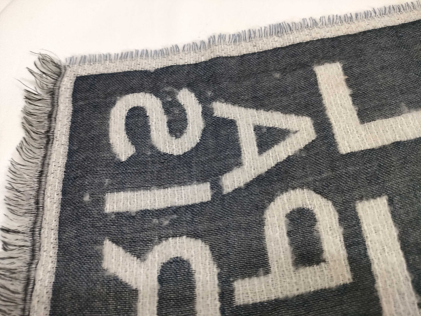 CHANEL Coco Mark Shawl 20V Cashmere and Silk Scarf