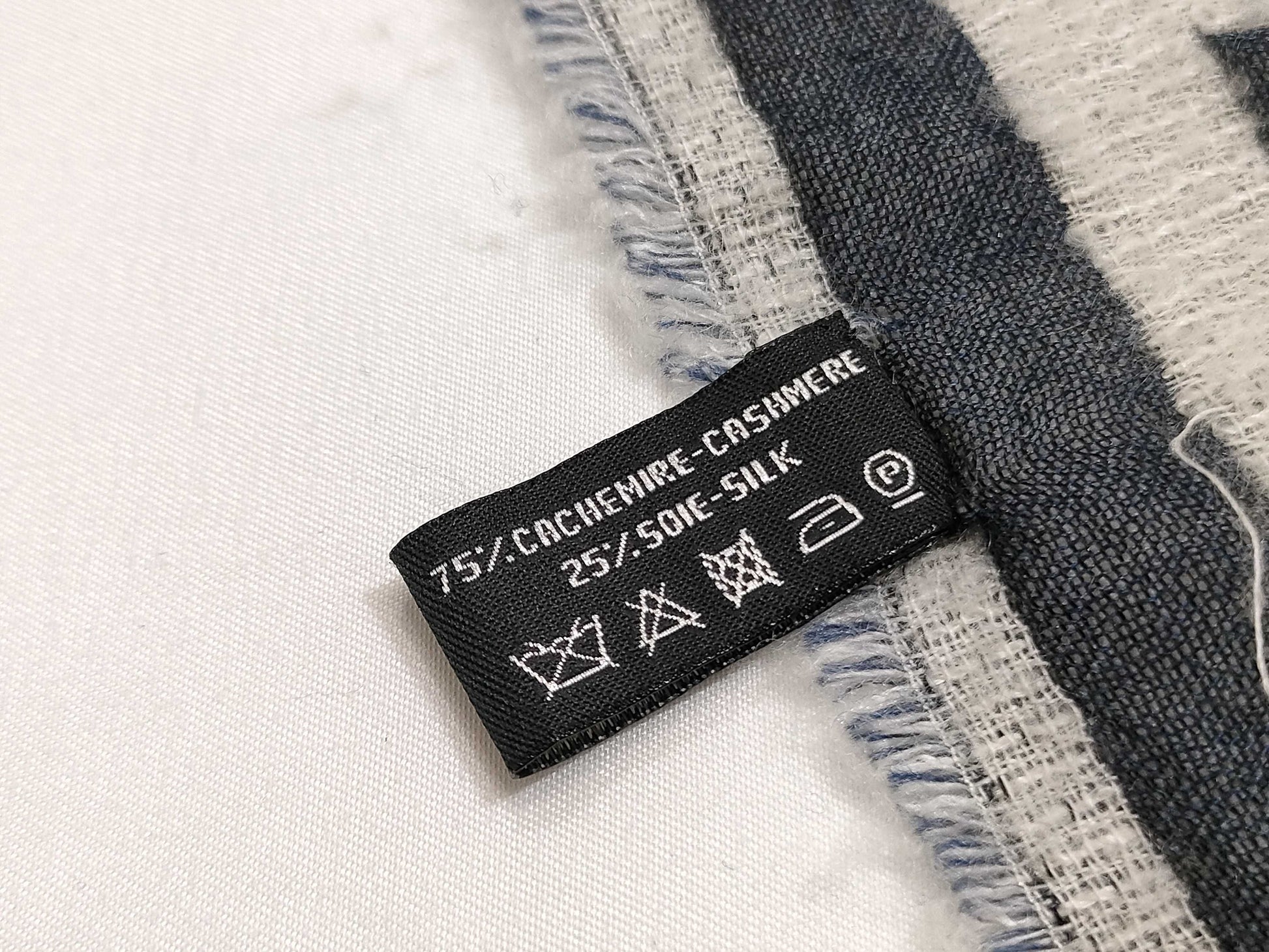 CHANEL Coco Mark Shawl 20V Cashmere and Silk Scarf