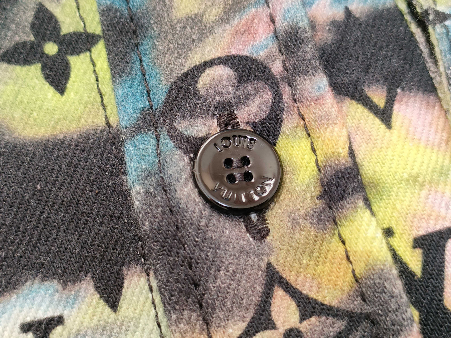 LOUIS VUITTON Louis Vuitton Tie-dye Monogram Denim Jacket