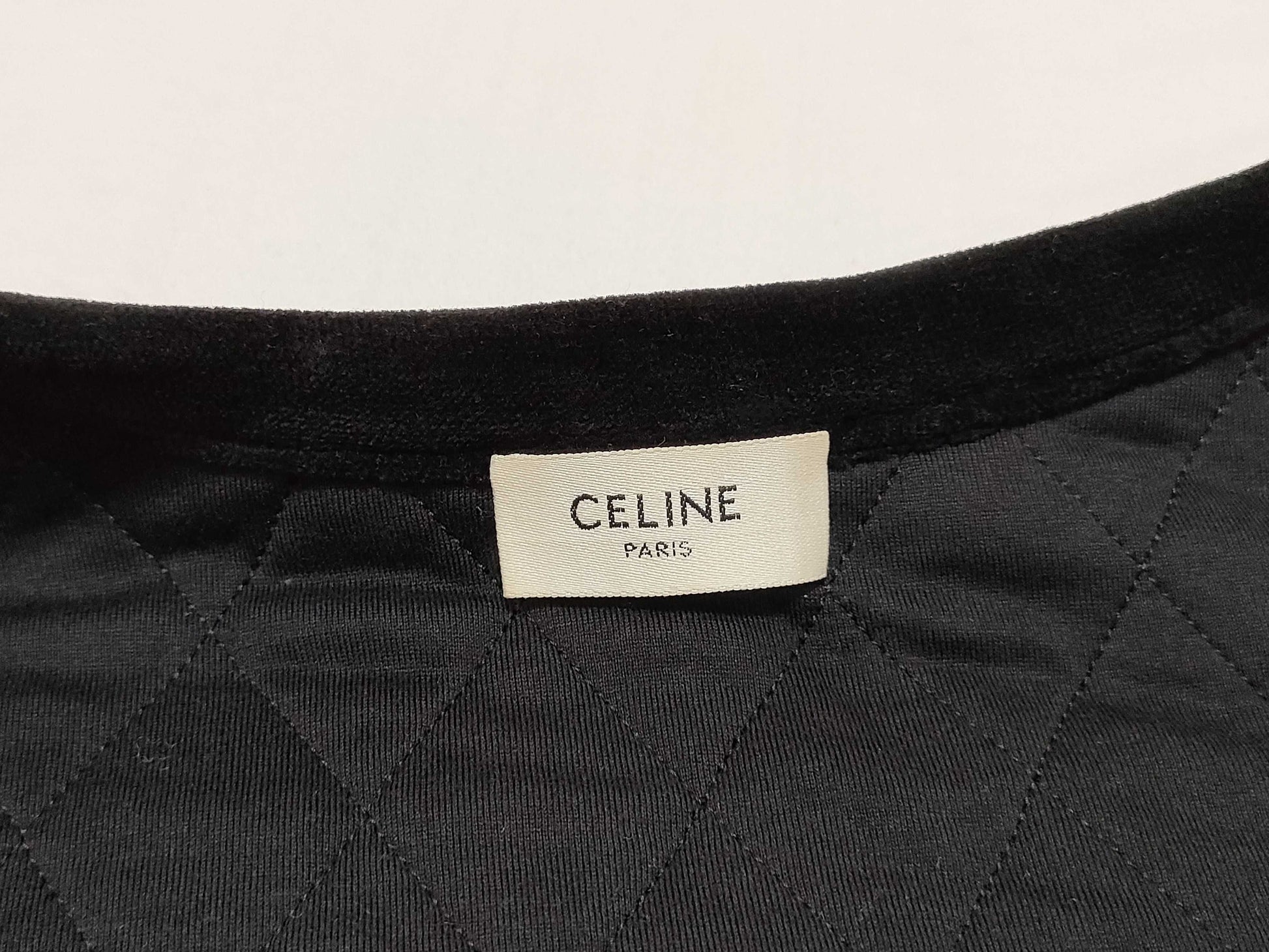 CELINE Velvet Quilted Short Jacket
