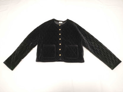 CELINE Velvet Quilted Short Jacket