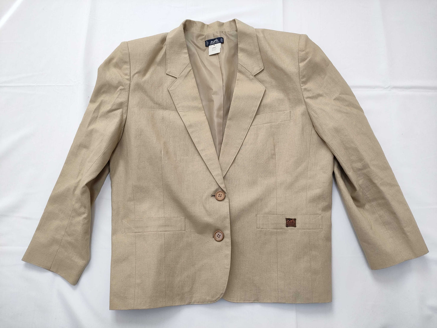 HERMES Linen Tailored Jacket