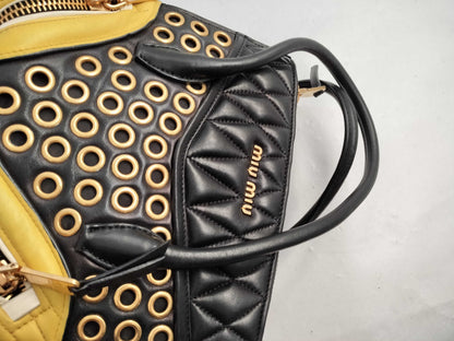 Miu Miu 2-Way Handbag Black Handbag