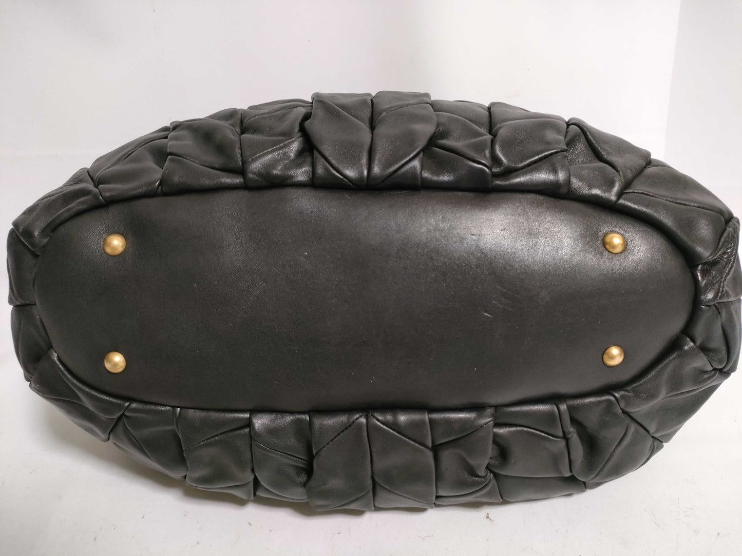 Miu Miu handbag with crystal strap in black