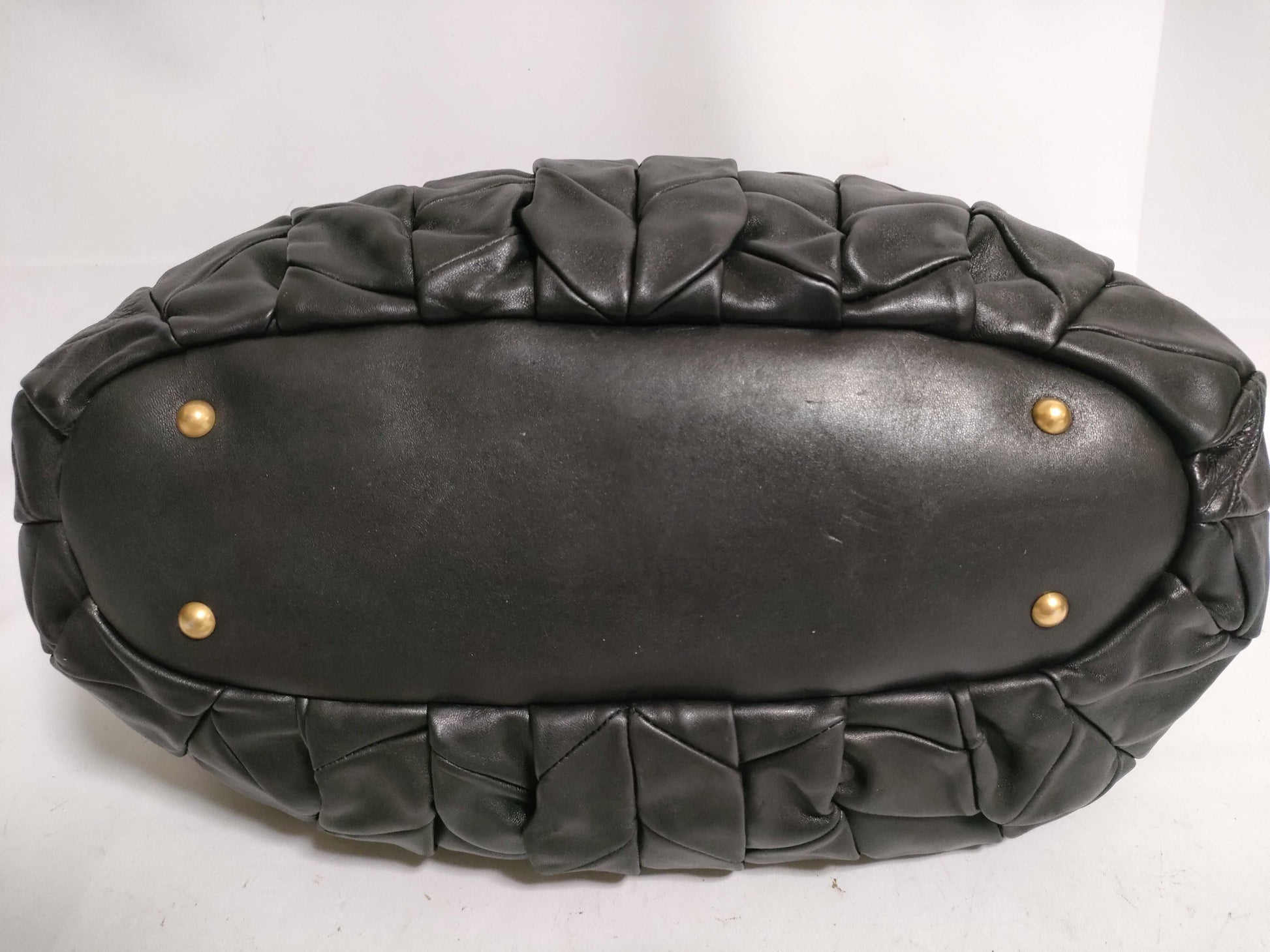 Miu Miu handbag with crystal strap in black