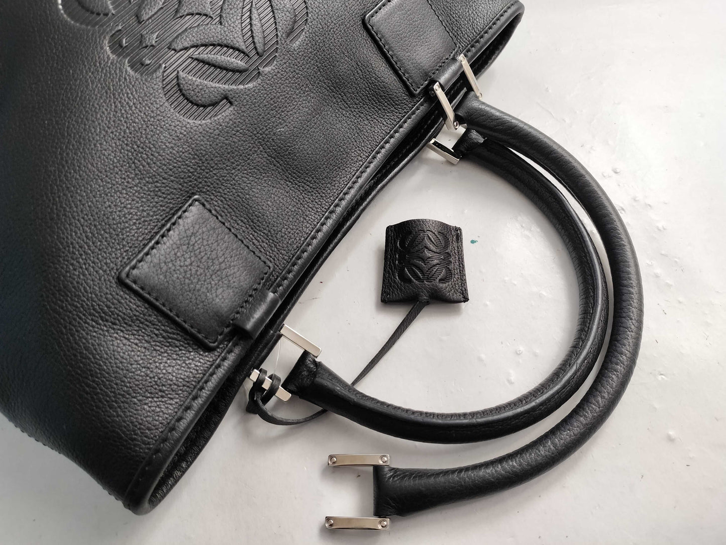 LOEWE Leather Anagram Tote Bag