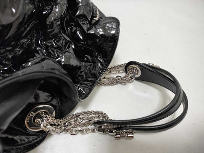 Dior Enamel Lady Dior Cannage Tote Bag