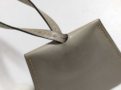 HERMES Crochet Necklace □B Stamp Necklace