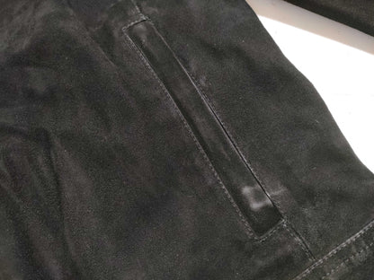 EMMETI Leather Jacket, Suede, Black