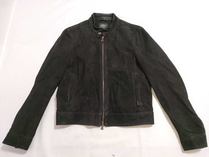 EMMETI Leather Jacket, Suede, Black