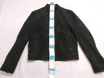 EMMETI Leather Jacket, Suede, Black