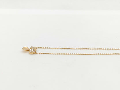 Tiffany & Co. Paper Flower Diamond Necklace in Yellow Gold and Au750, 2.4g 