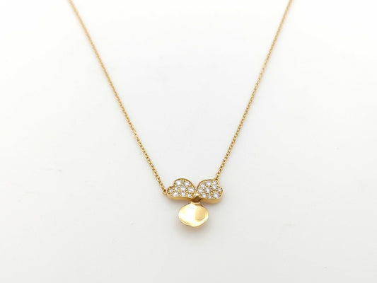 Tiffany & Co. Paper Flower Diamond Necklace in Yellow Gold and Au750, 2.4g 