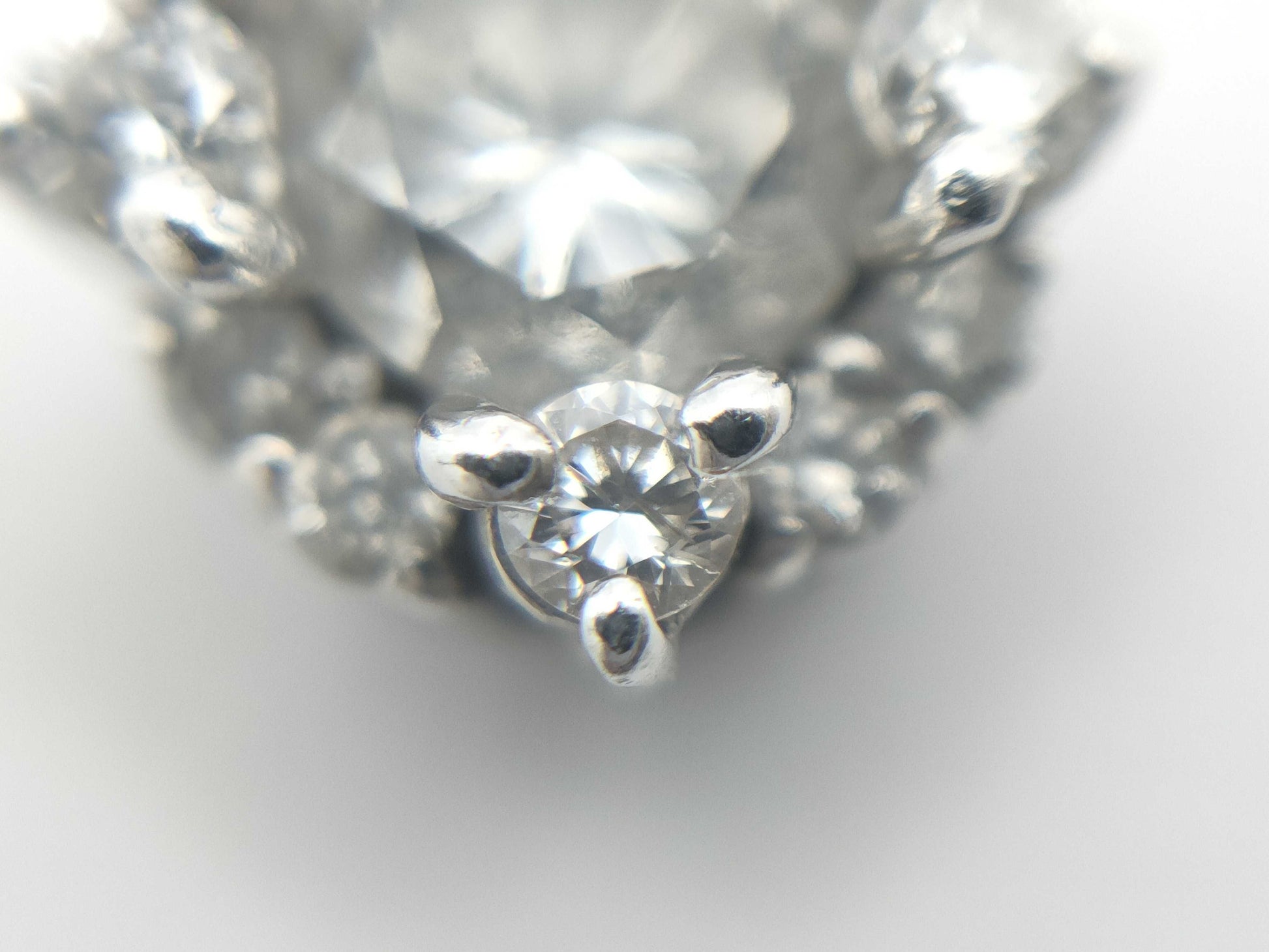 D0.334ct FD0.14ct K18WG 1.2g Pendant Top 