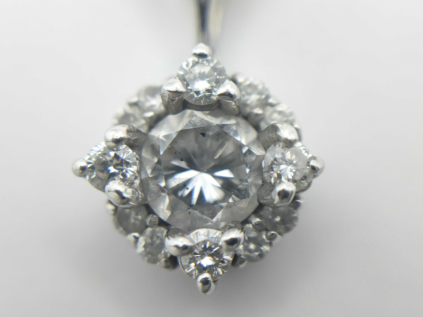 D0.334ct FD0.14ct K18WG 1.2g Pendant Top 