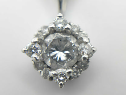 D0.334ct FD0.14ct K18WG 1.2g Pendant Top 