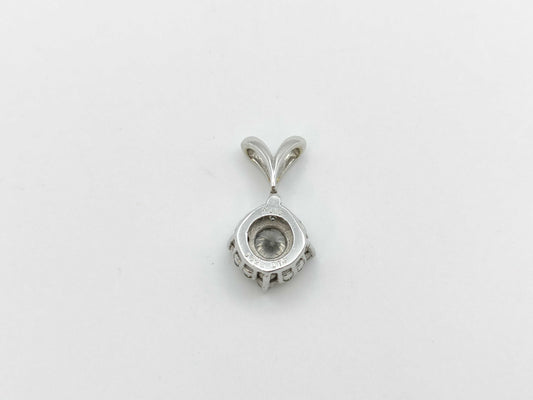 D0.334ct FD0.14ct K18WG 1.2g Pendant Top 