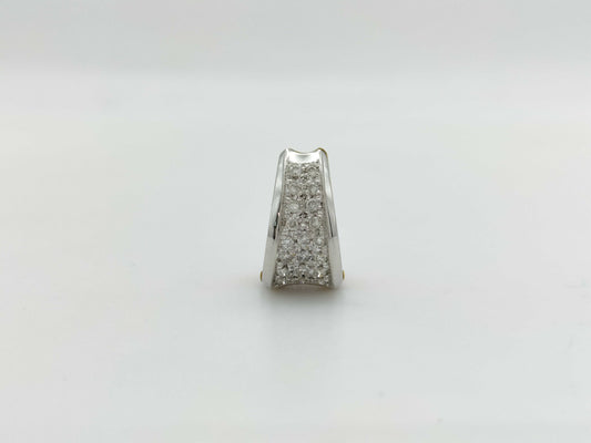 D0.20ct Earrings, 5.8g per side, K18/PT900 