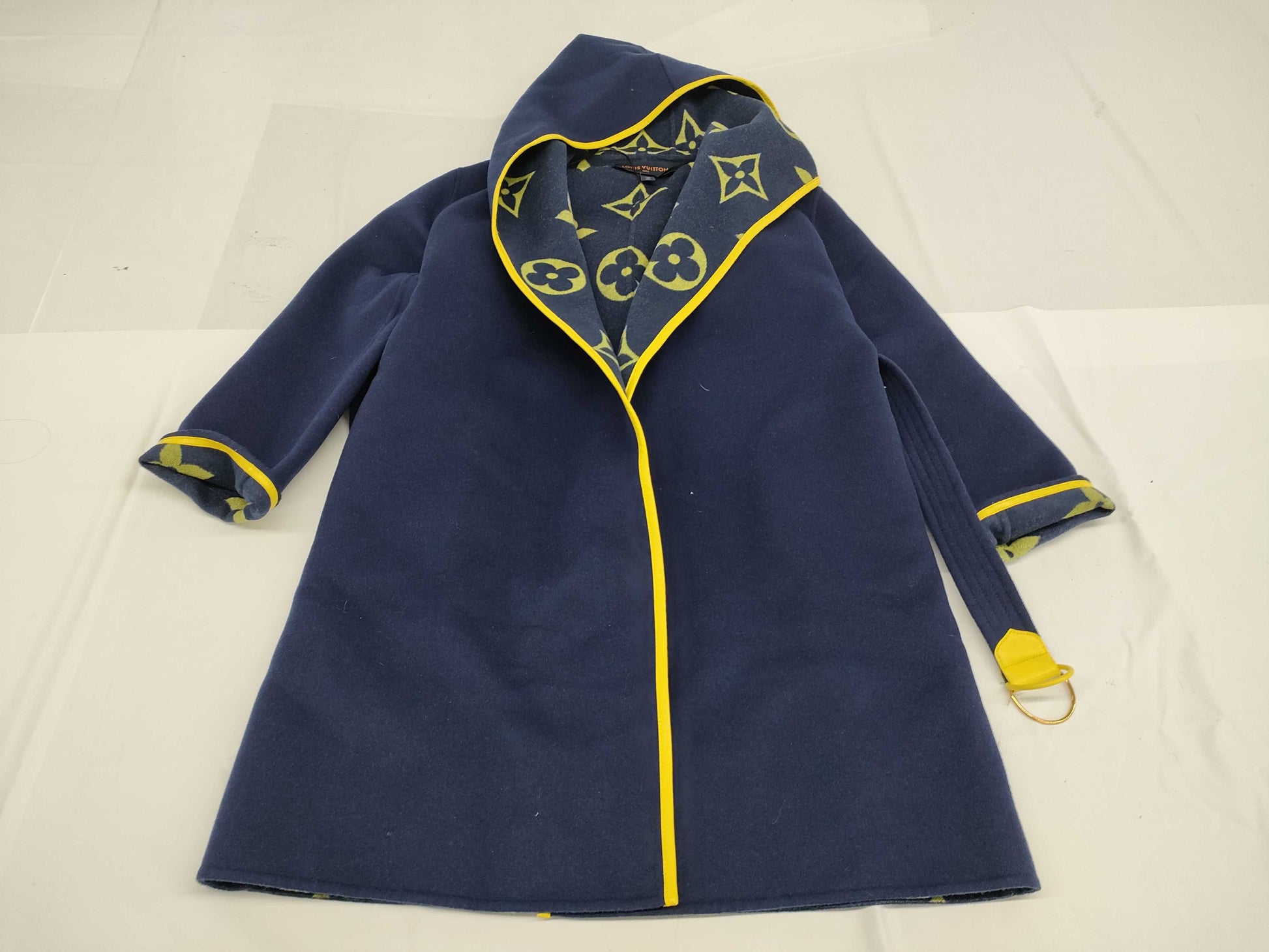 LOUIS VUITTON Monogram Wrap Coat Monogram 38 Coat