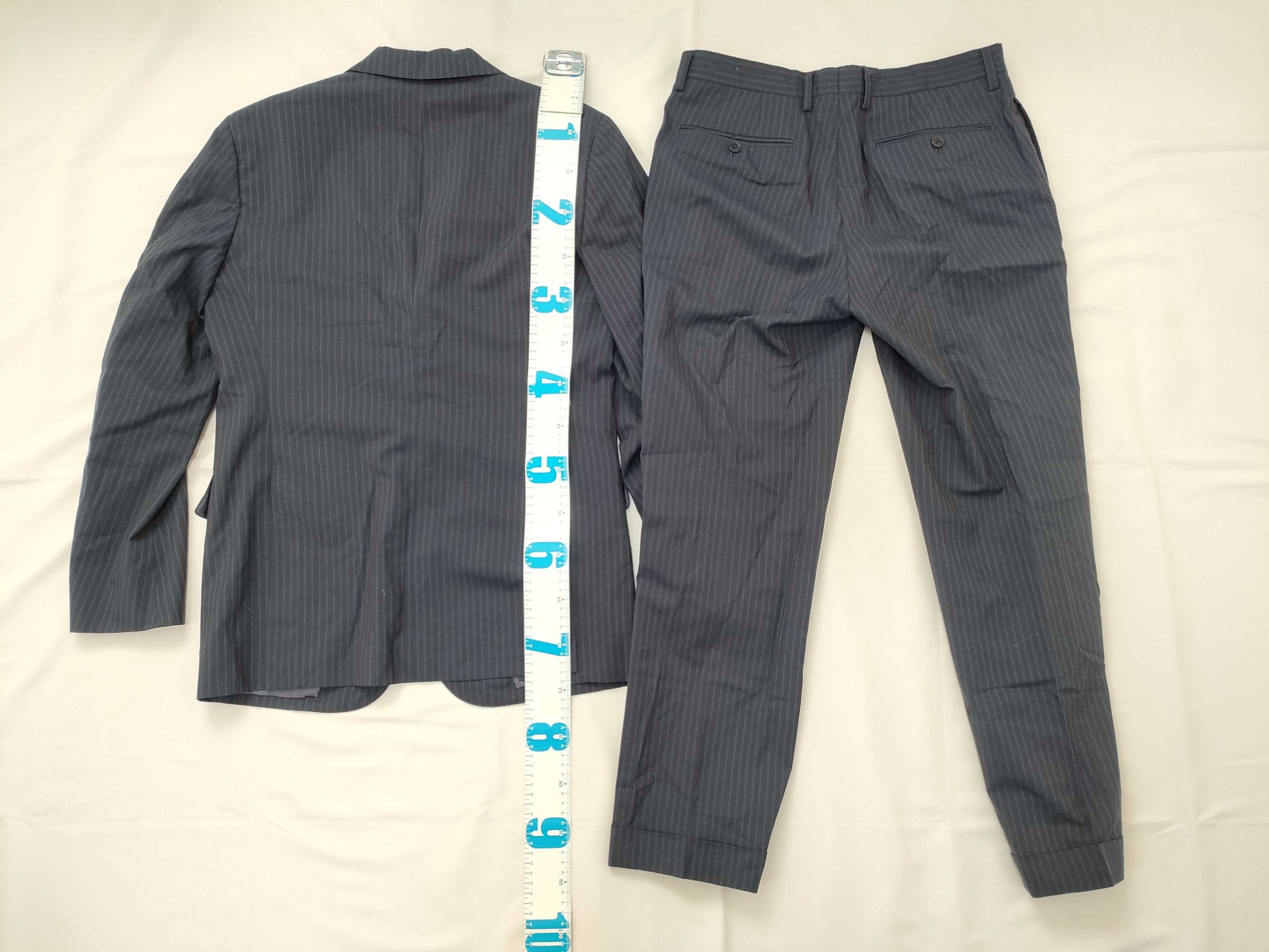 UNITED ARROWS Men's Suit Set, Stain-Free Navy Jacket