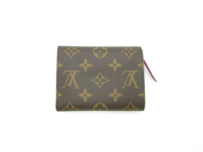 LOUIS VUITTON Monogram LV Portefeuille Victorine M41938 Monogram/Fuchsia Unused Wallet