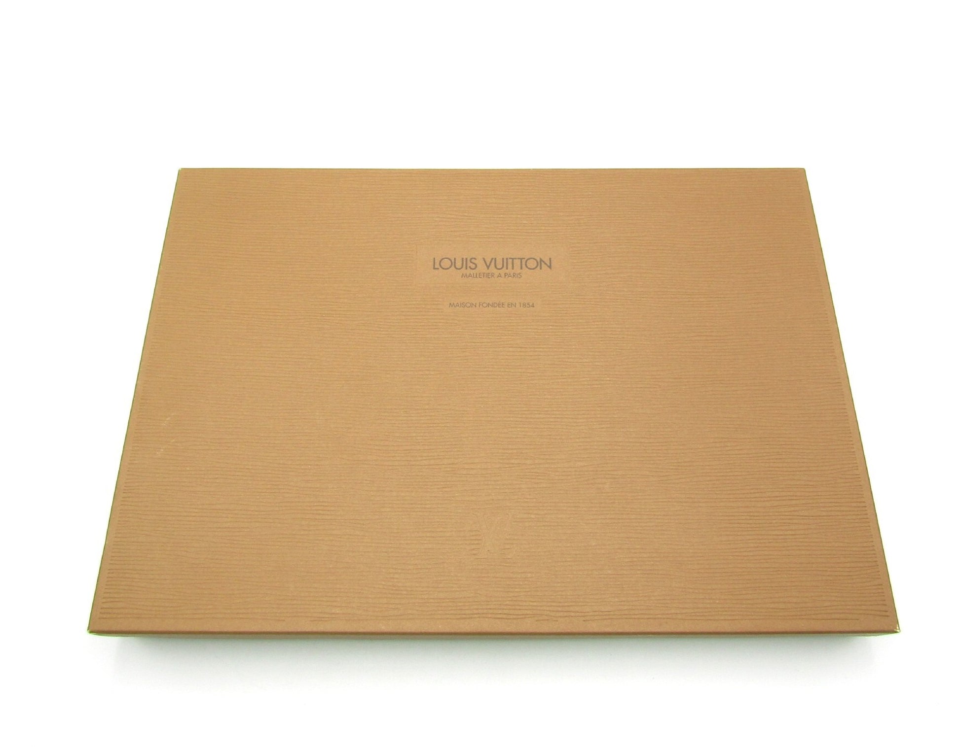 LOUIS VUITTON LV Monogram Shawl/Stole M1259 Silk/Wool Brown Other Accessories