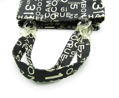 CHANEL New Travel Line Bi-Cy Line Tote A18302 Y01375 Canvas S Hardware Black Tote Bag