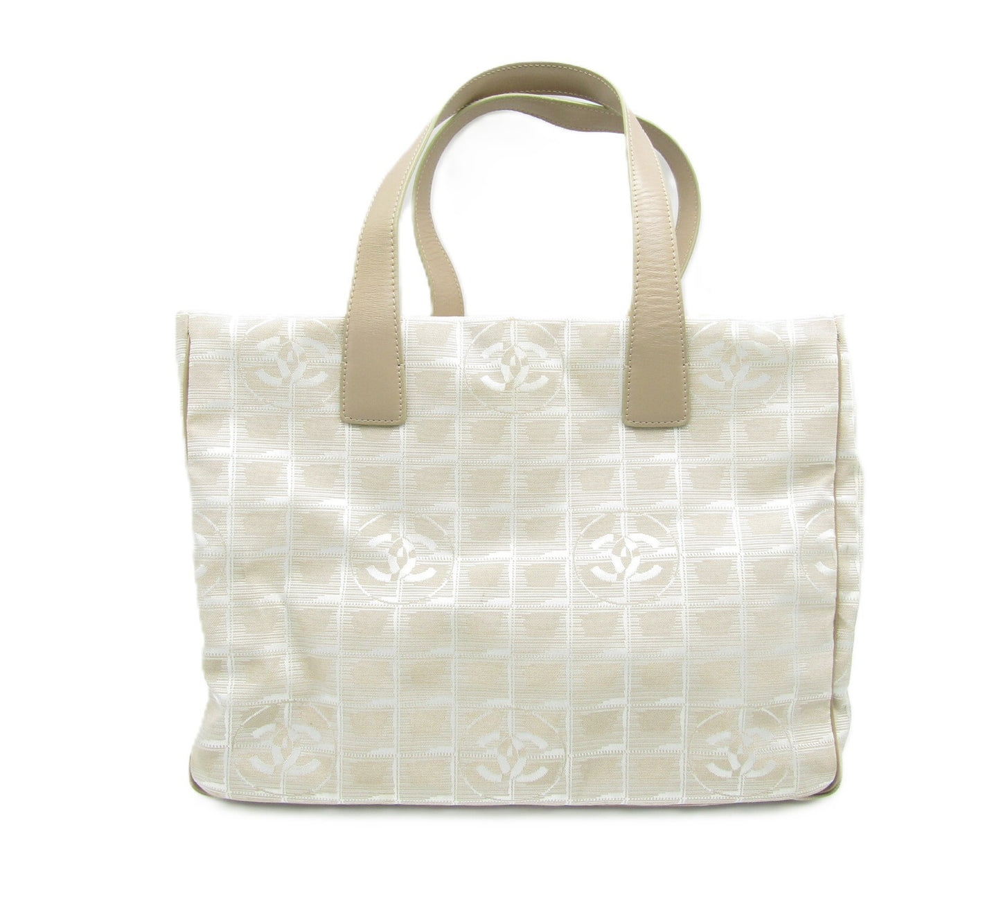 CHANEL By Sea New Travel Line Tote MM A15991 Y03030 Beige G Hardware Tote Bag