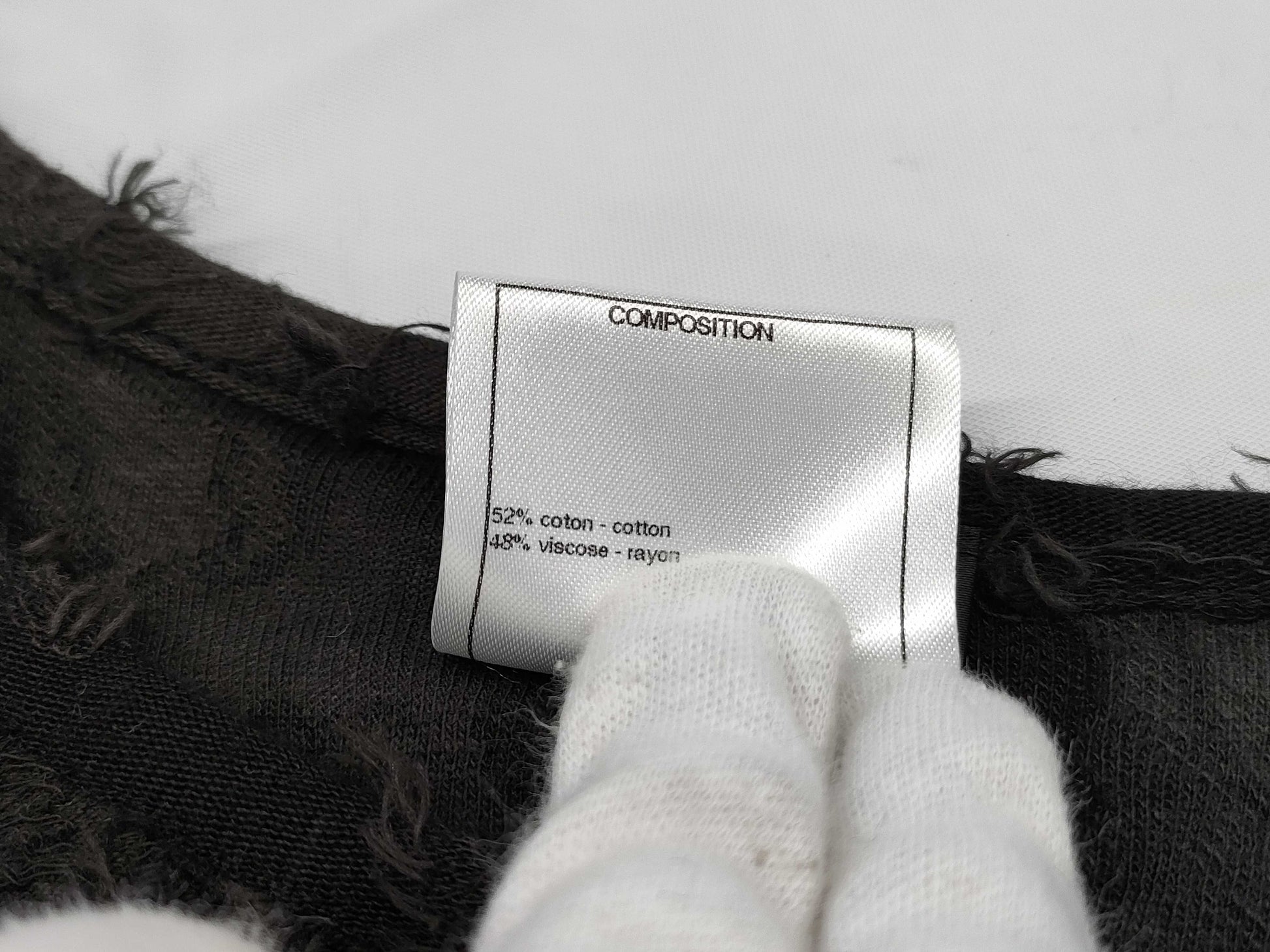 CHANEL CHANEL Tops 3/4 Sleeve Cut and Sew P50935V37551 #42 Black Camellia Top