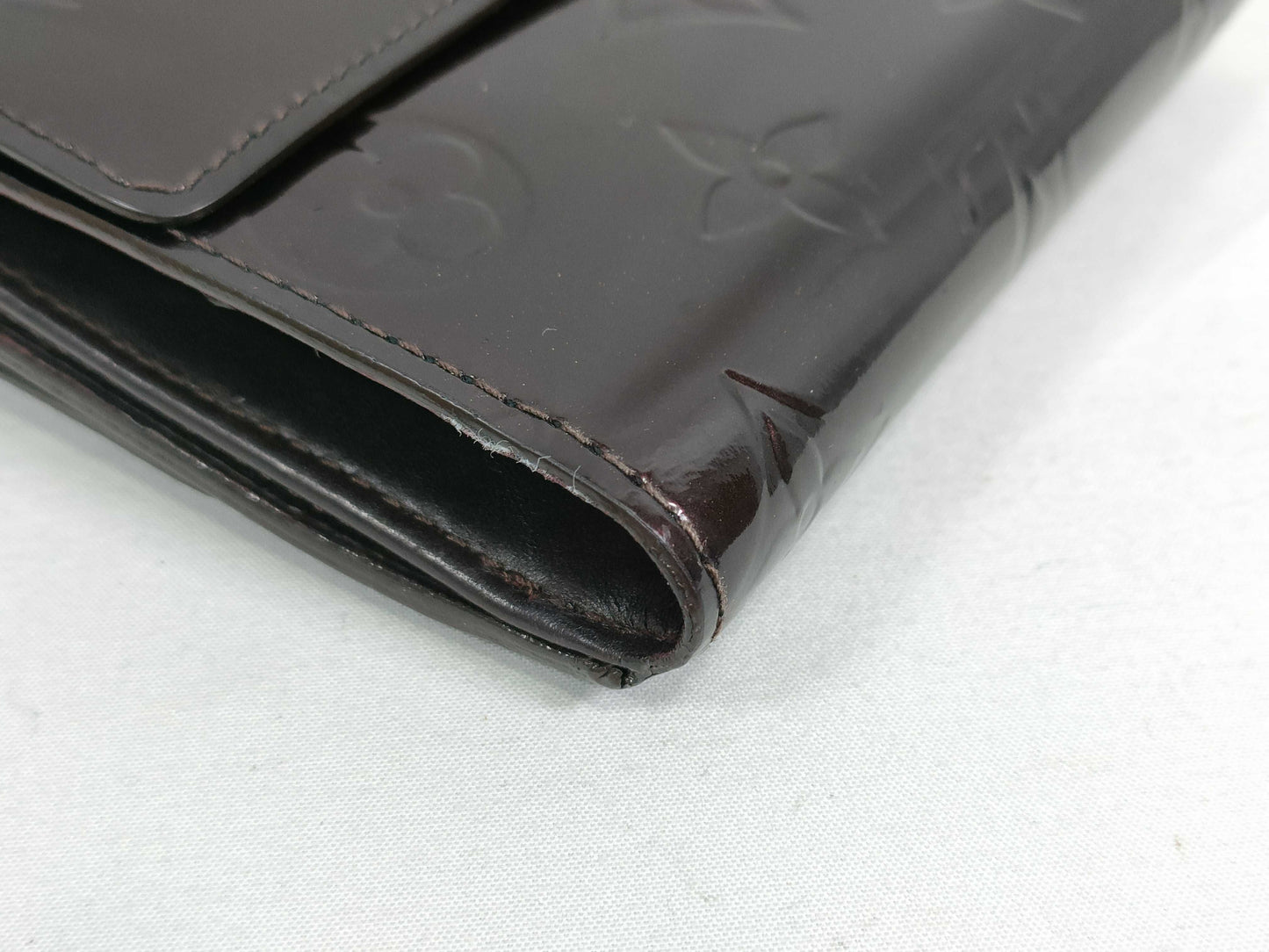 LOUIS VUITTON Vernis Porte-Monnaie Carte Credit SN3160 Wallet