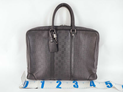 LOUIS VUITTON Damier Vuitton Infini Porte-Document Voyage BA4181 Business Bag