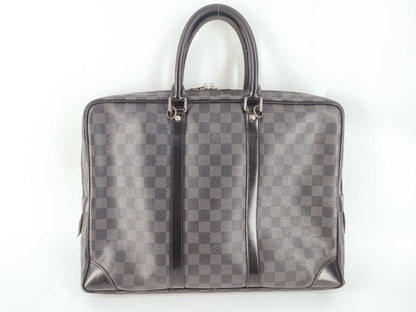 LOUIS VUITTON Damier Graphite Porte-Document Voyage BA4160 Business Bag
