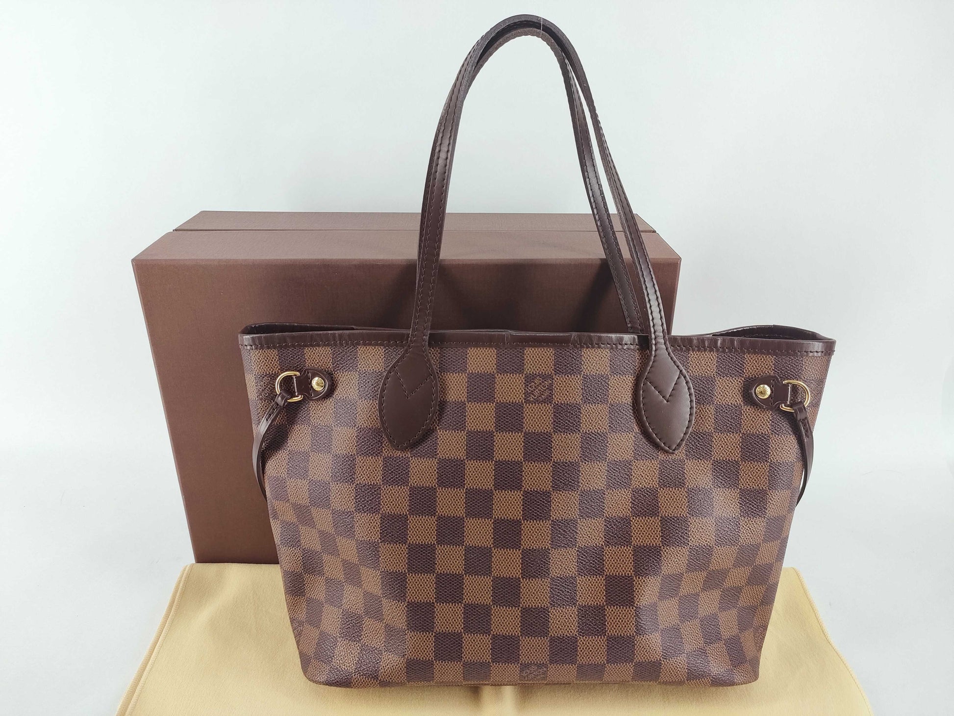 LOUIS VUITTON Damier Neverfull PM MB4016 Tote Bag