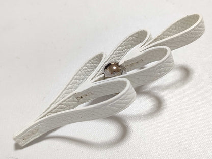 HERMES Hermes pin badge brooch white brooch