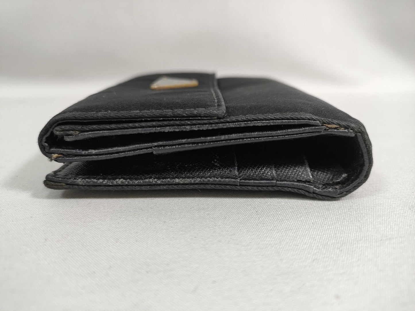 PRADA Nylon Prada Folding Wallet Black 1M0523 Wallet