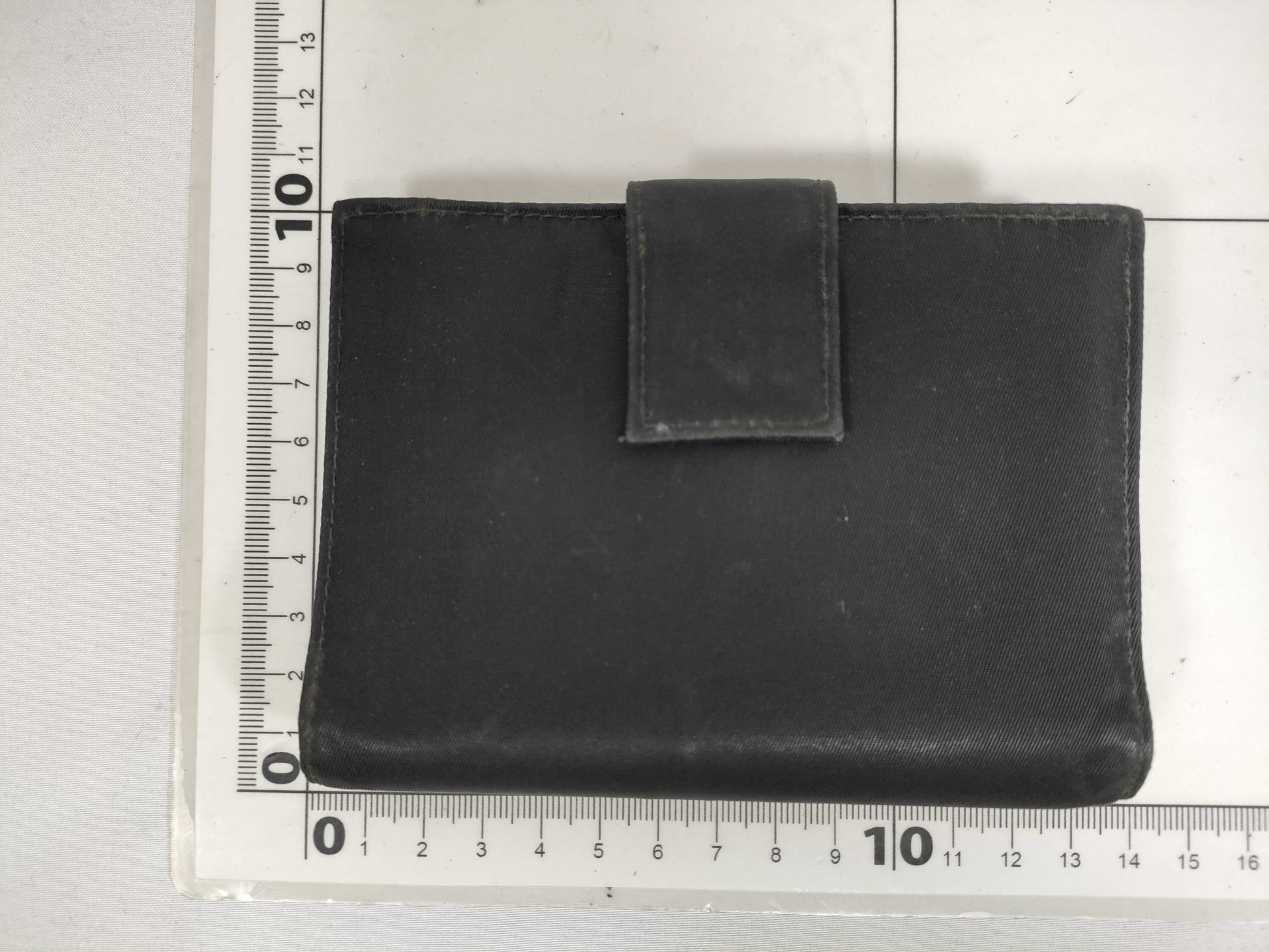 PRADA Nylon Prada Folding Wallet Black 1M0523 Wallet