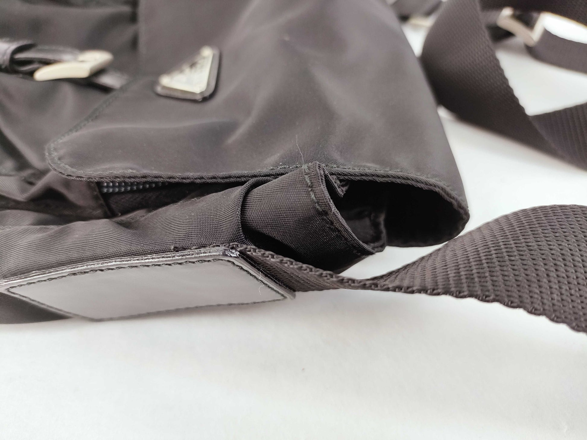 PRADA Nylon Prada Nylon Shoulder Bag Black B7794