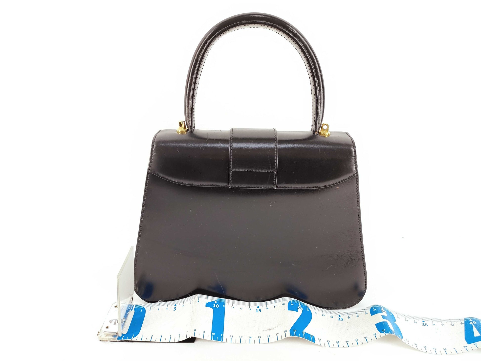 CELINE Circle Logo 2-Way Black Handbag