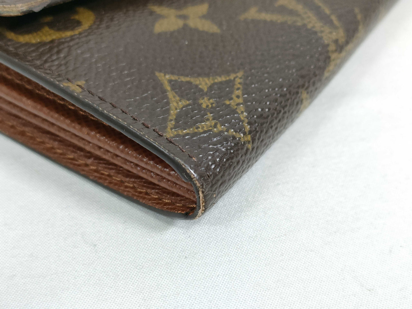 LOUIS VUITTON Monogram Porte Monnaie Credit Wallet MB0092