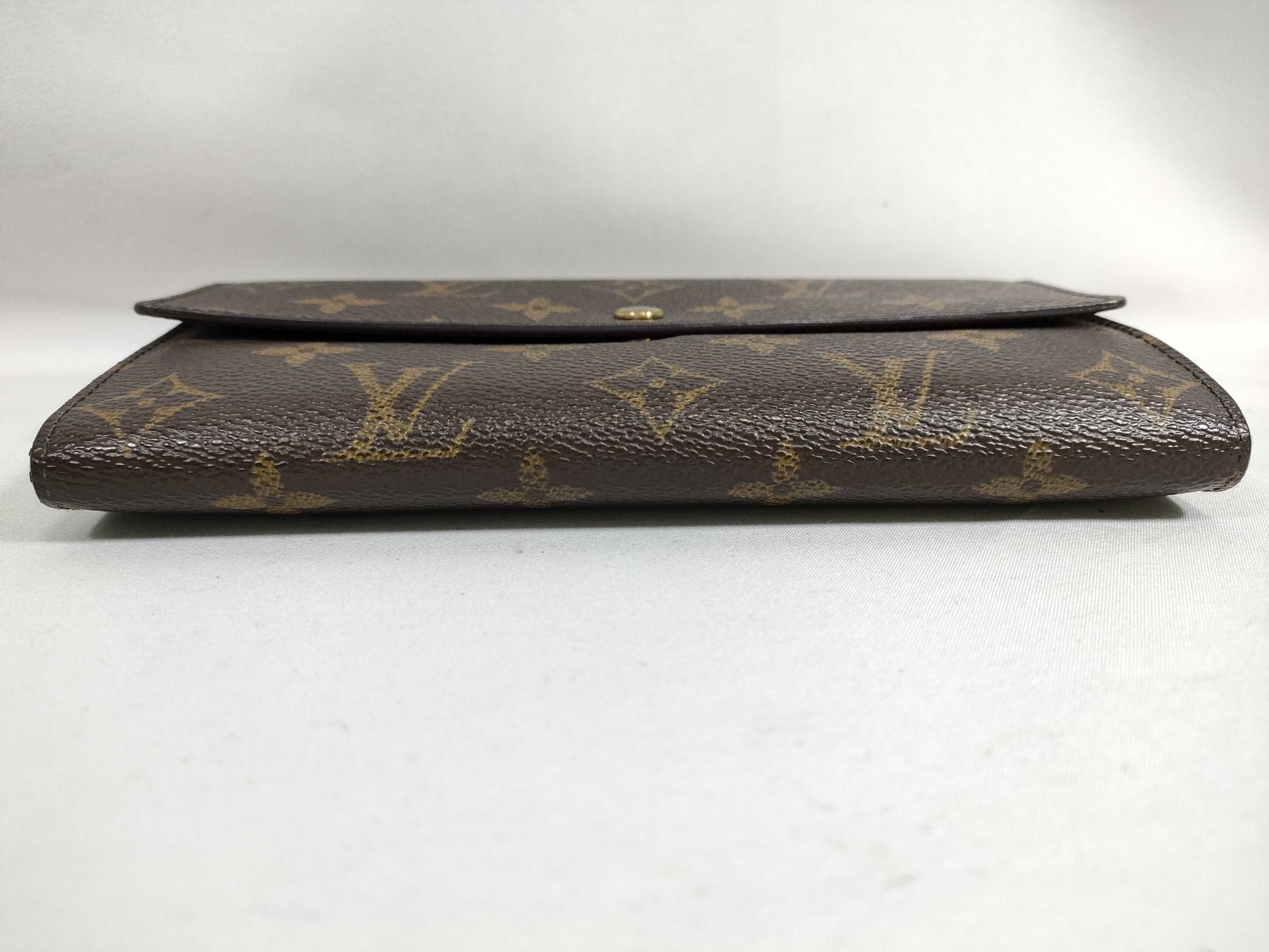 LOUIS VUITTON Monogram Porte Monnaie Credit Wallet TH0042