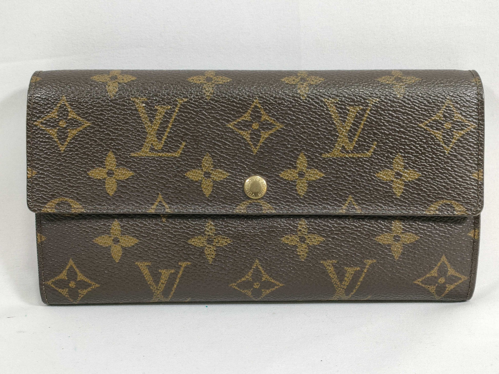 LOUIS VUITTON Monogram Porte Monnaie Credit Wallet TH0042